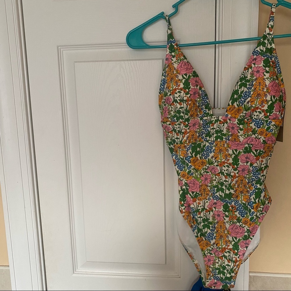 J crew x liberty fabric swimsuit